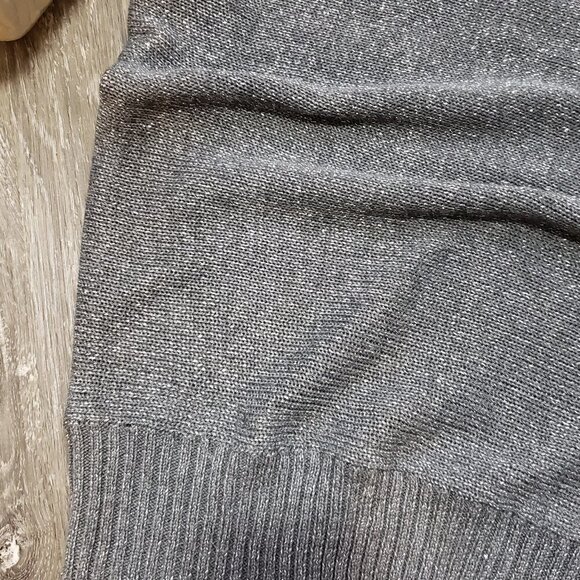 George * Grey Metallic Dolman Sweater * Sz M - Picture 6 of 9